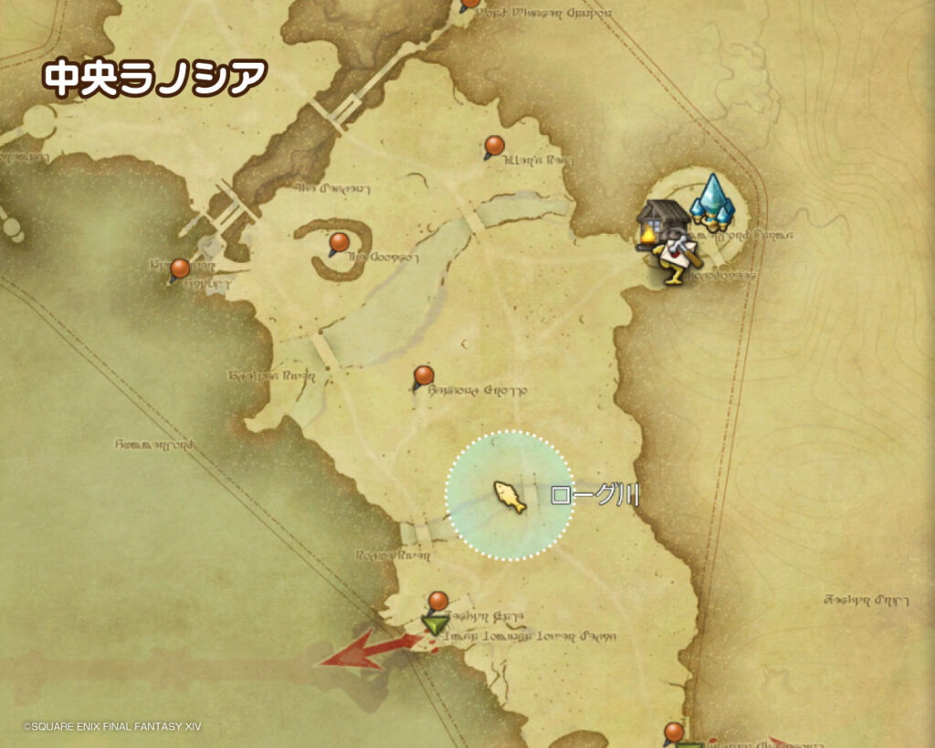 プリンセストラウト釣り場